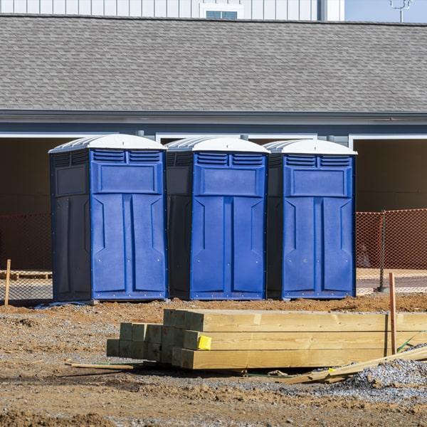 Heavy-duty construction site porta potty in Compton, California